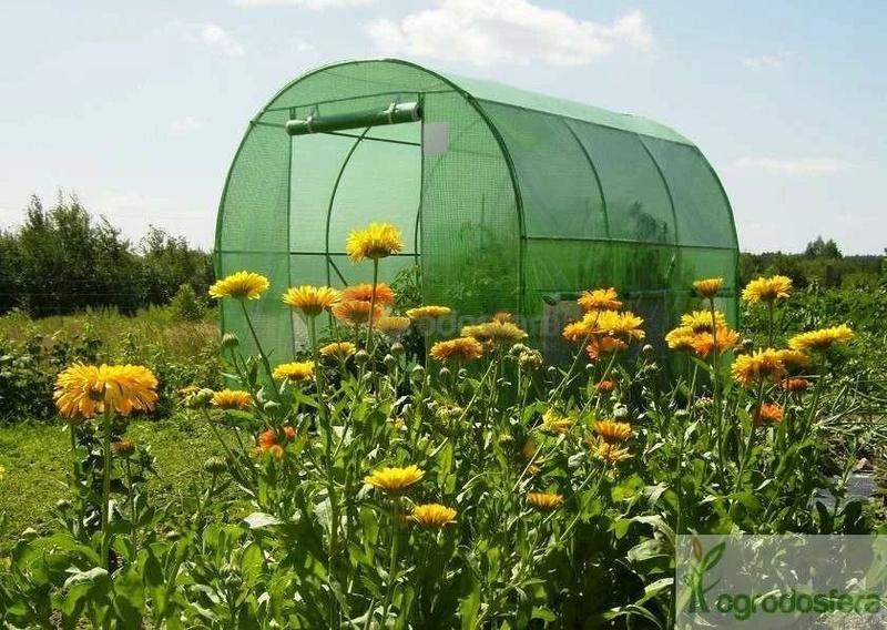 Tunel z wielosezonową folią 2x4,5m zielony Garden Point