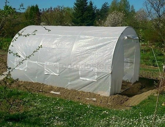 Tunel foliowy do uprawy roślin 2x3,5m biały Garden Point