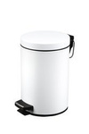 Kosz łazienkowy na śmieci 20L biały ze stali METLEX MX2088WH
