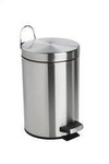 Kosz na śmieci stalowy satyna 12L kuchnia/łazienka