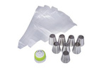 Tylki do dekoracji ciast zestaw 8 szt + adapter 
