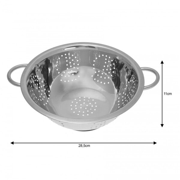 Cedzak, durszlak stal Ø28cm Kinghof