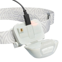 Latarka czołowa, Mactronic NIPPO 1,9 RC, 190 lm, zimne + ciepłe białe, ładowalna, zestaw (akumulator, kabel USB), pudełko