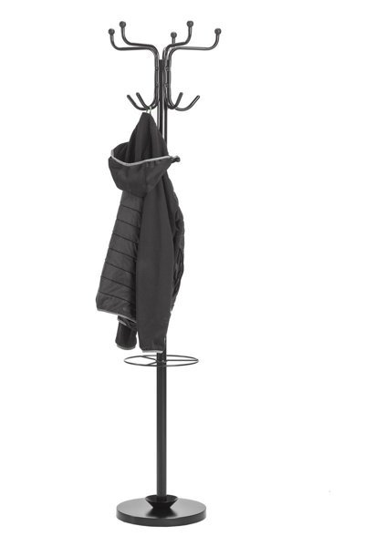 Stojący wieszak na kurtki i parasole METLEX MX3078BL